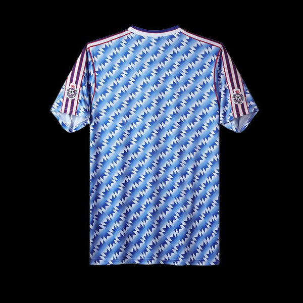 Football Shirt Manchester United Away League Cup Final 90-92 Retro back