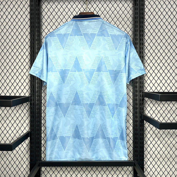 Football Shirt Manchester City Home 89-91 Retro back