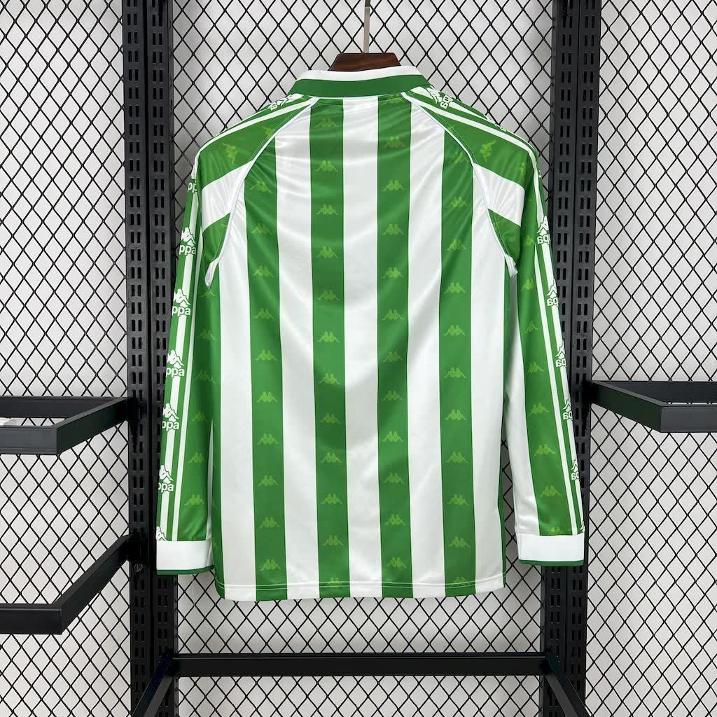 Football Shirt Real Betis Home 95-97 Long Sleeves Retro back