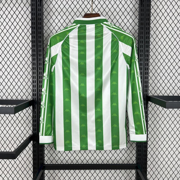 Football Shirt Real Betis Home 95-97 Long Sleeves Retro back