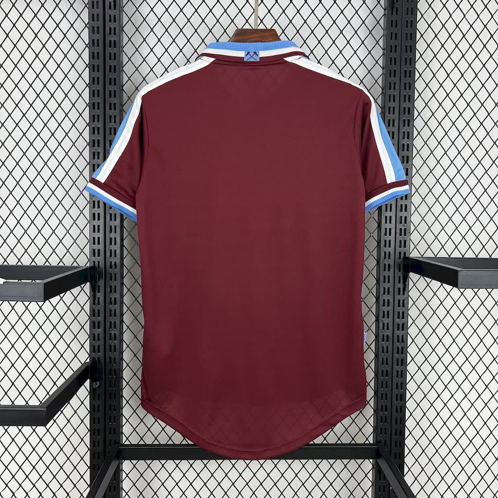 Football Shirt West Ham United Home 99-01 Retro back