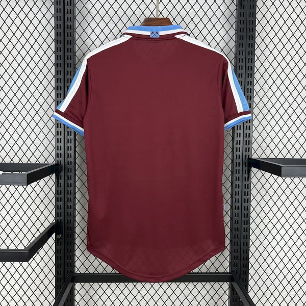 Football Shirt West Ham United Home 99-01 Retro back
