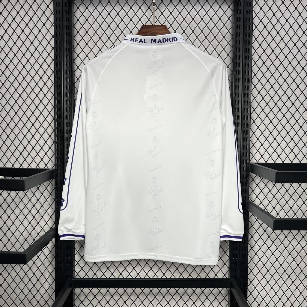 Football Shirt Real Madrid Home 94-96 Long Sleeve Retro back