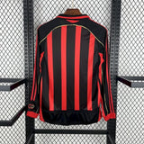 Football Shirt AC Milan Home 06-07 Long Sleeves Retro back