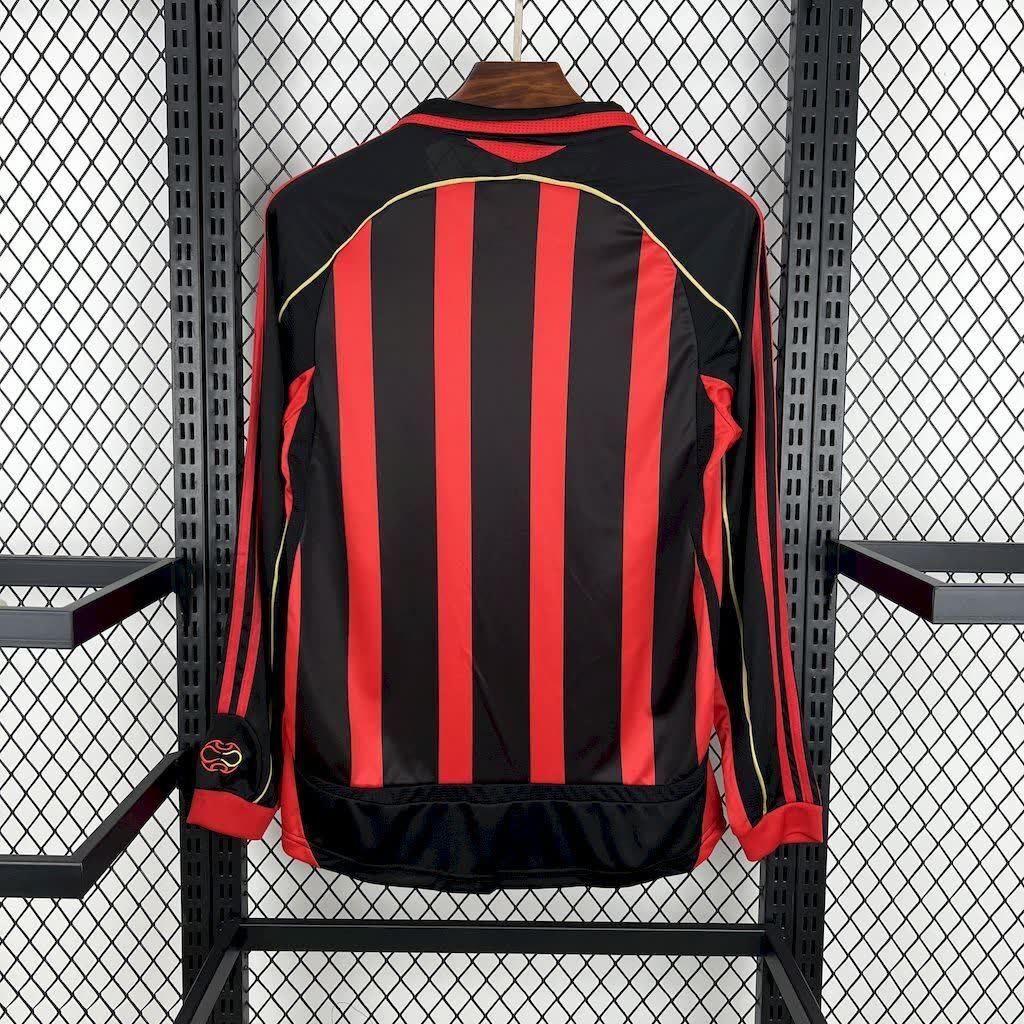 Football Shirt AC Milan Home 06-07 Long Sleeves Retro back