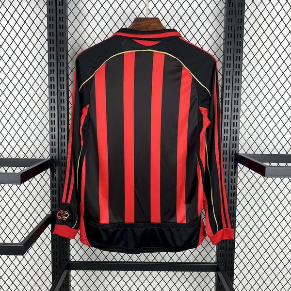Football Shirt AC Milan Home 06-07 Long Sleeves Retro back