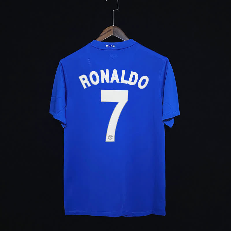 Football Shirt Manchester United Away 07-08 Retro back