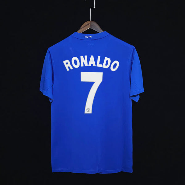 Football Shirt Manchester United Away 07-08 Retro back