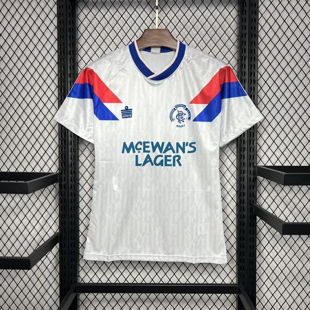 Football Shirt Rangers Away 90-92 Retro extra 2