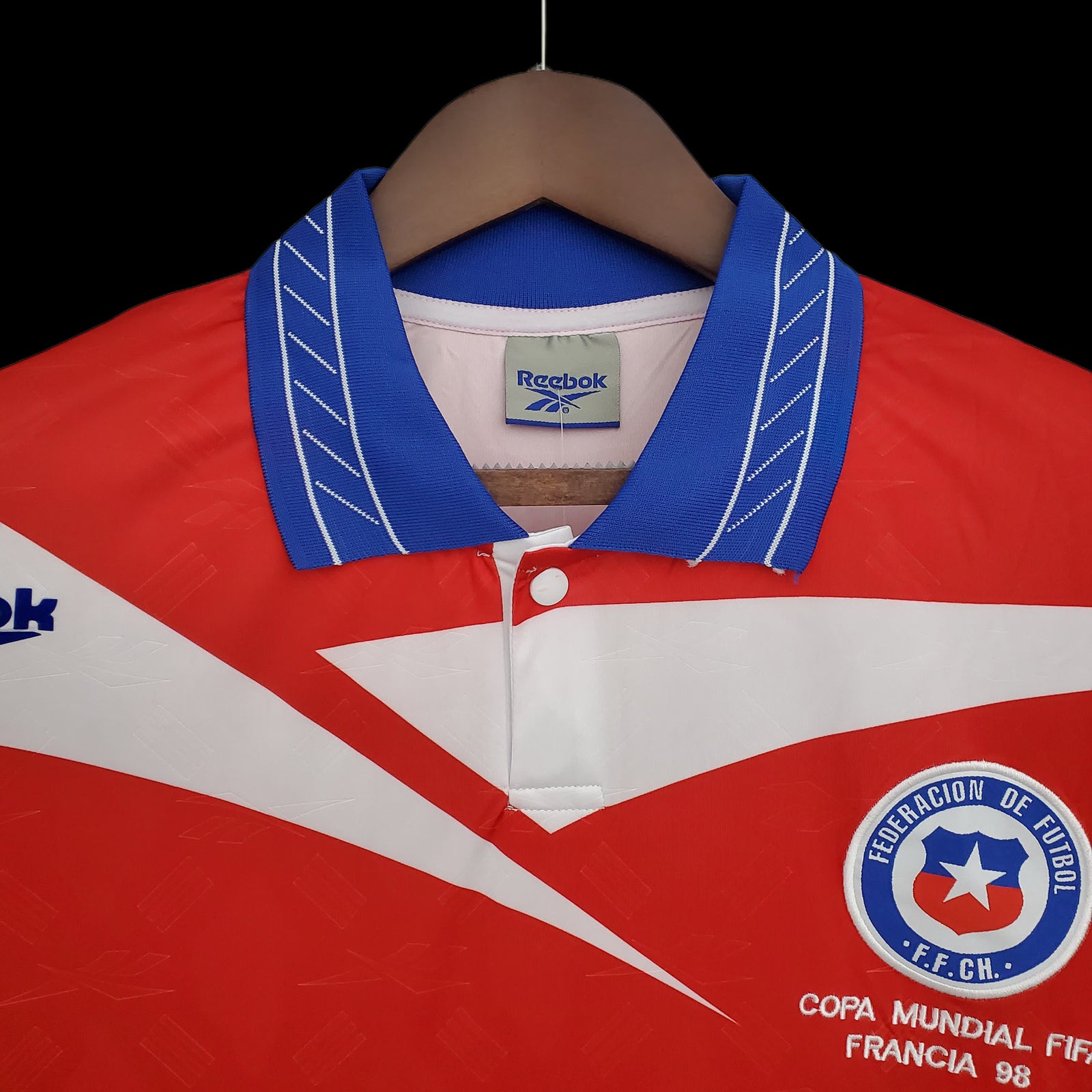 Football Shirt Chile Home 98-99 Retro extra 2