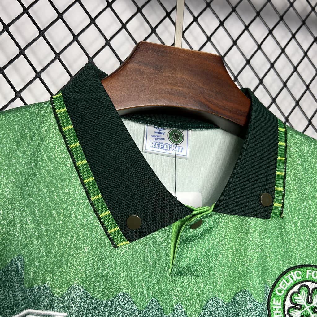 Football Shirt Celtic FC Away 91-92 Retro extra 2