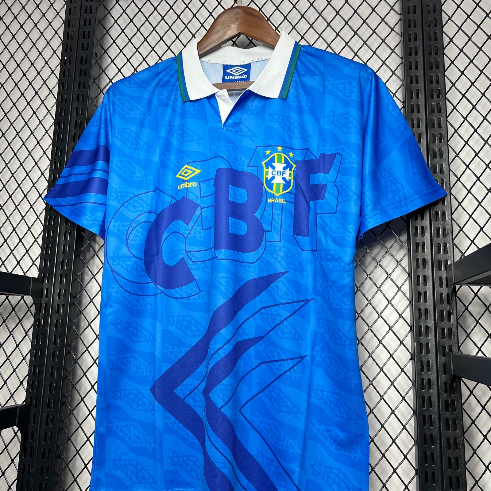 Football Shirt Brazil Away 91-93 Retro extra 1