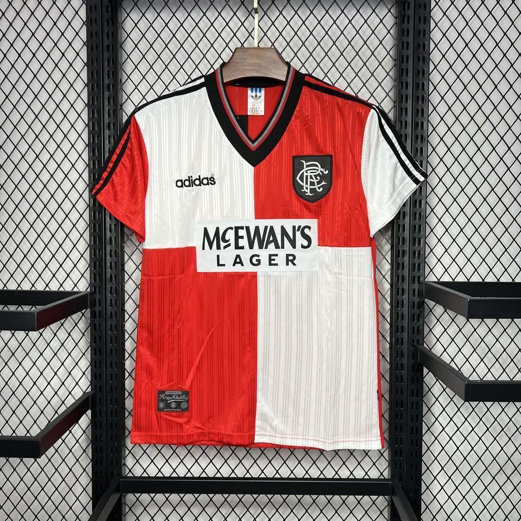 Football Shirt Rangers Away 95-96 Retro extra 1