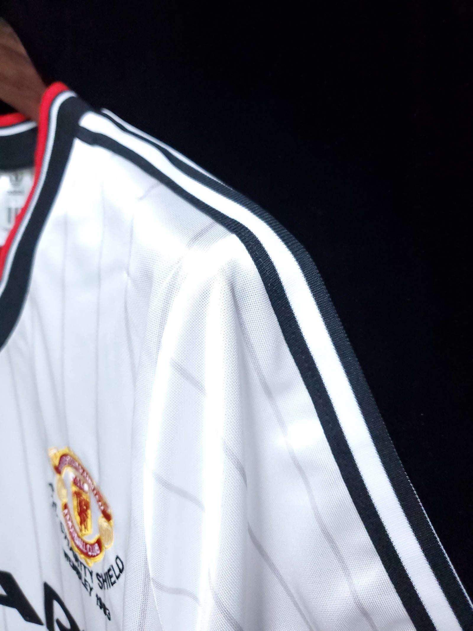 Football Shirt Manchester United Away 83-84 Retro extra 2