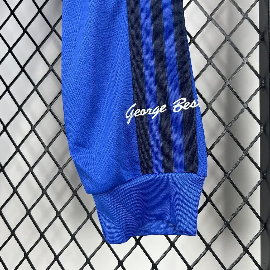 Football Shirt Manchester United Blue Retro 24-25 Long Sleeves extra 1