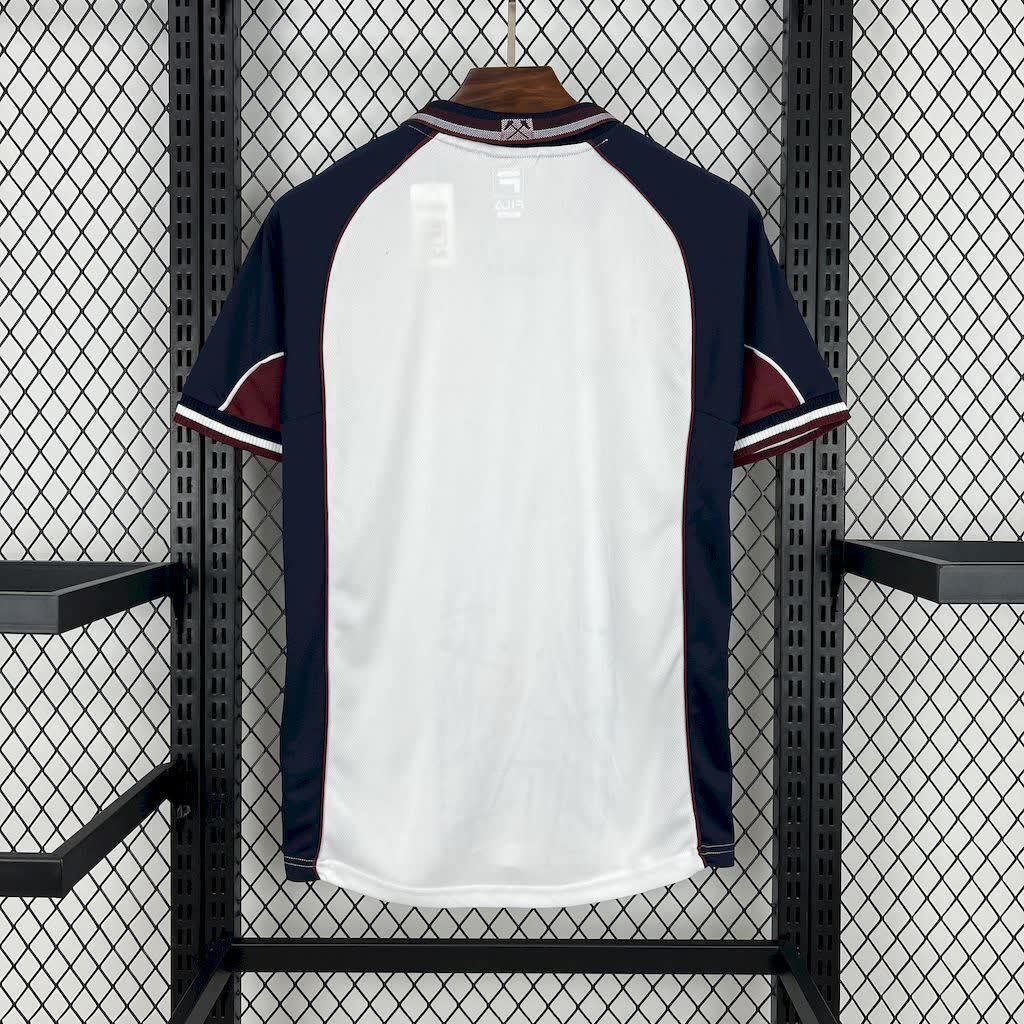 Football Shirt West Ham United Away 99-01 Retro back