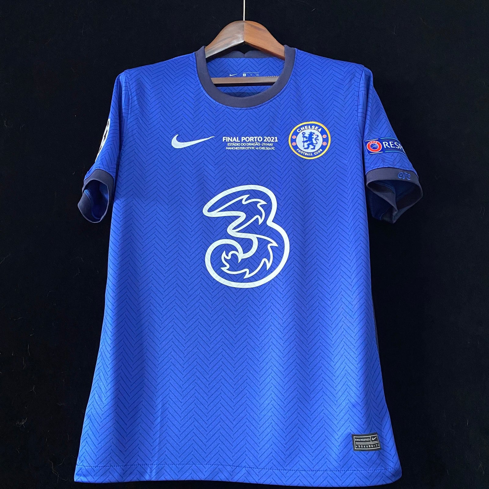 Football Shirt Chelsea Home 20-21 Champions League Final extra 2