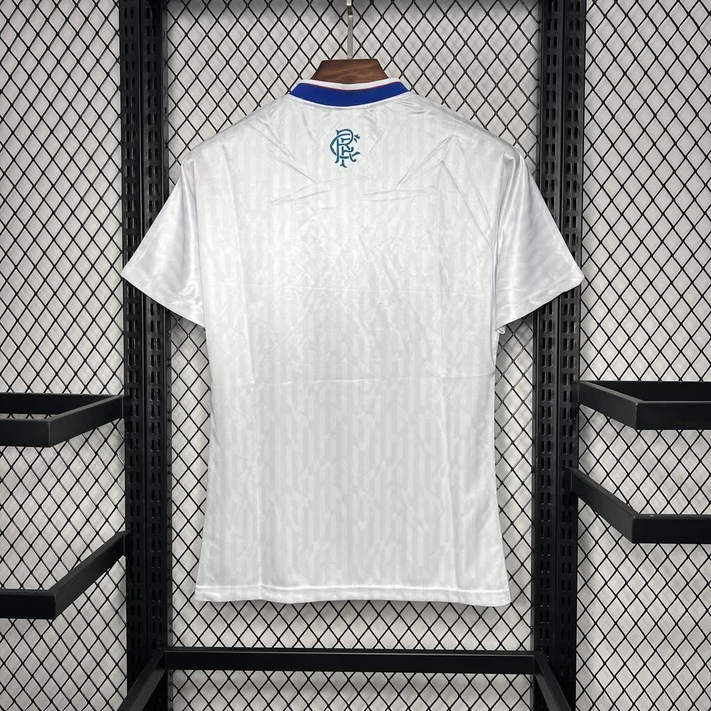 Football Shirt Rangers Away 90-92 Retro back