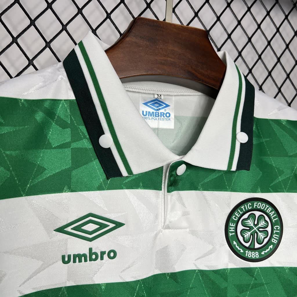 Football Shirt Celtic Home 89-91 Retro extra 3