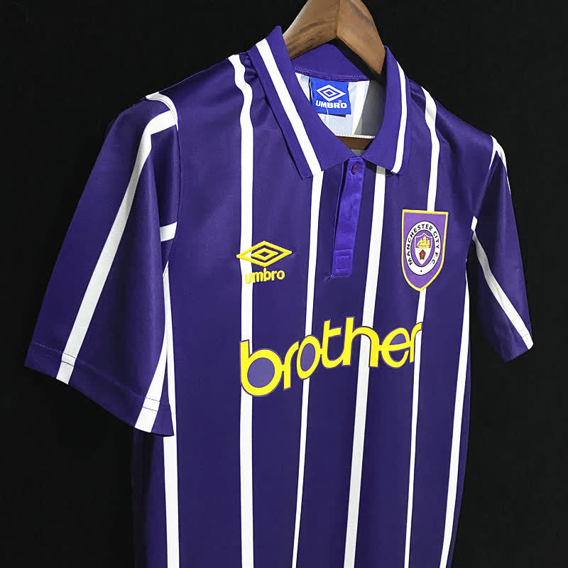 Football Shirt Manchester City Away 93-94 Retro extra 2