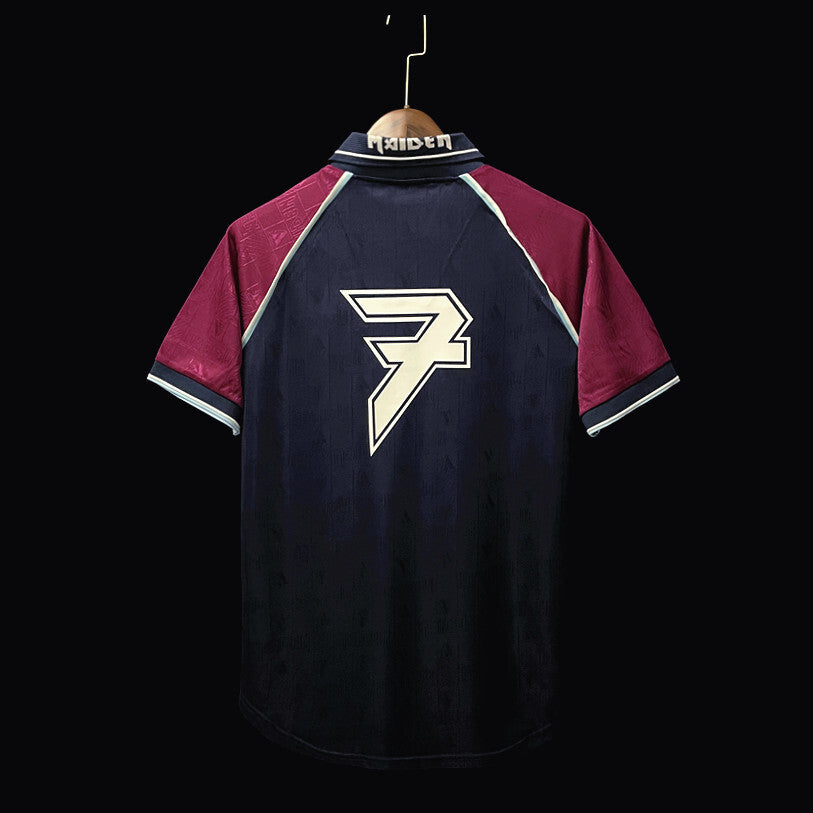 Football Shirt West Ham United Iron Maiden 99-00 Home back