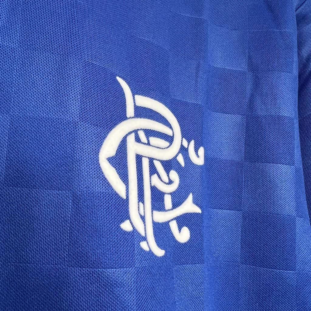 Football Shirt Rangers FC Home 87-90 Retro extra 2
