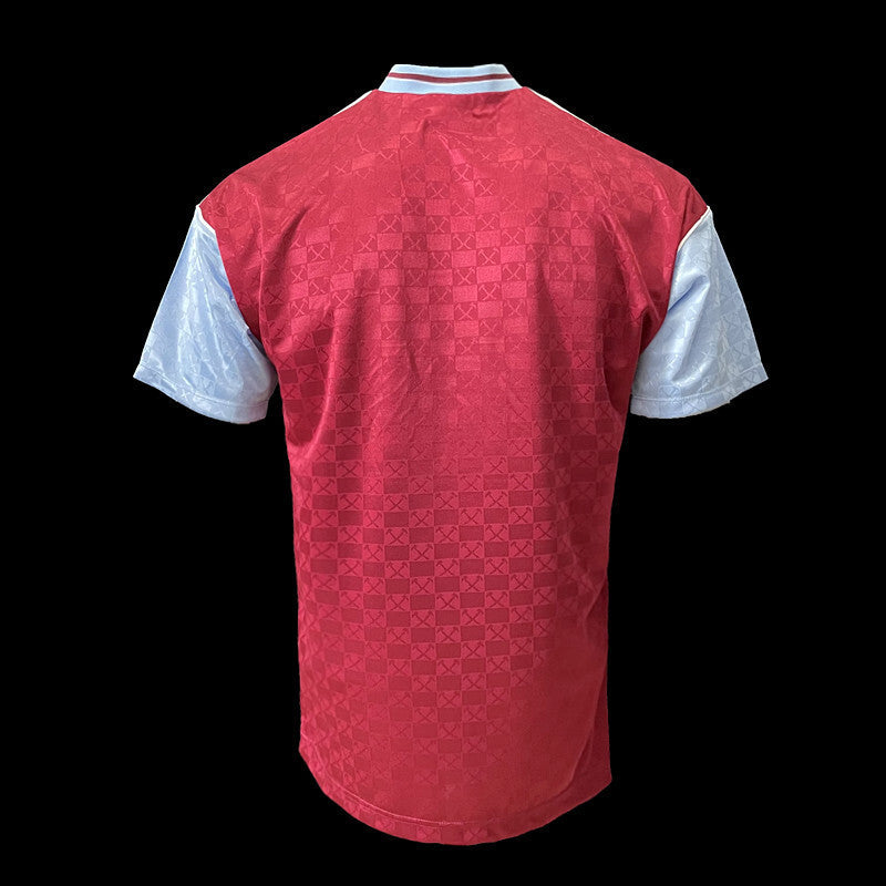 Football Shirt West Ham United Home 89-90 Retro back
