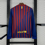 Football Shirt FC Barcelona Home 11-12 Long Sleeves Retro back