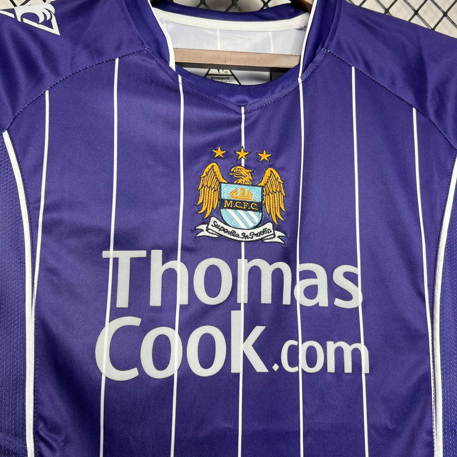 Football Shirt Manchester City Away 07-08 Retro extra 2