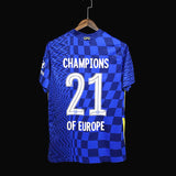 Football Shirt Chelsea FC Home 21-22 European Champion back