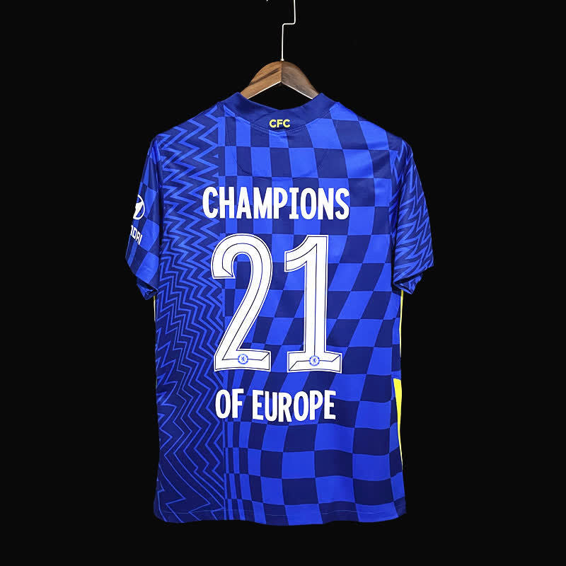 Football Shirt Chelsea FC Home 21-22 European Champion back