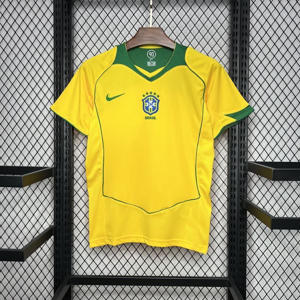 Football Shirt Brazil Home 04-05 Retro extra 3