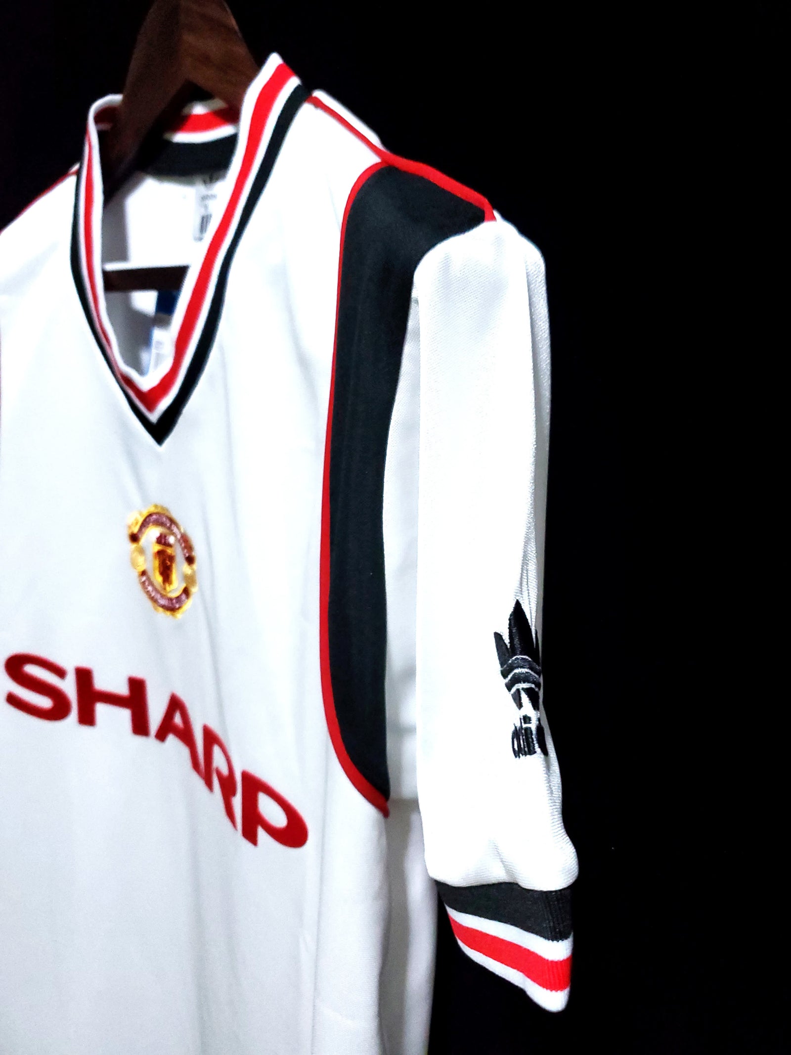 Football Shirt Manchester United Away 85-86 Retro extra 2