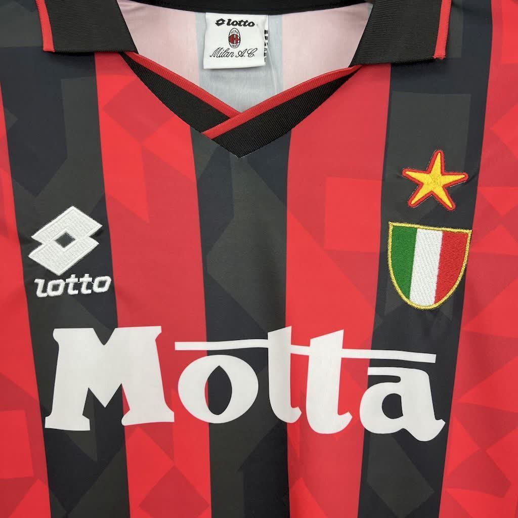 Football Shirt AC Milan Home 93-94 Long Sleeves Retro extra 2
