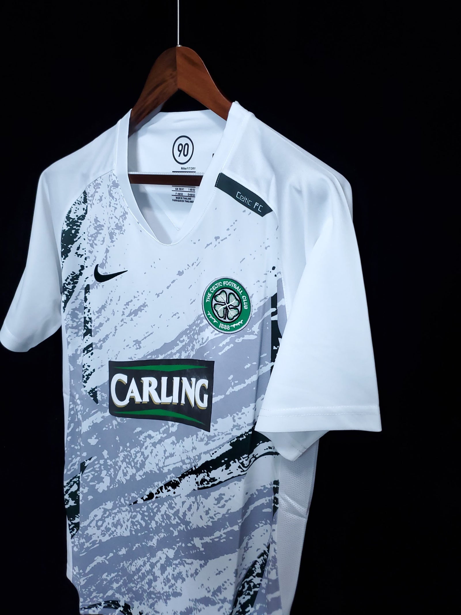 Football Shirt Celtic FC White 07-08 Retro front