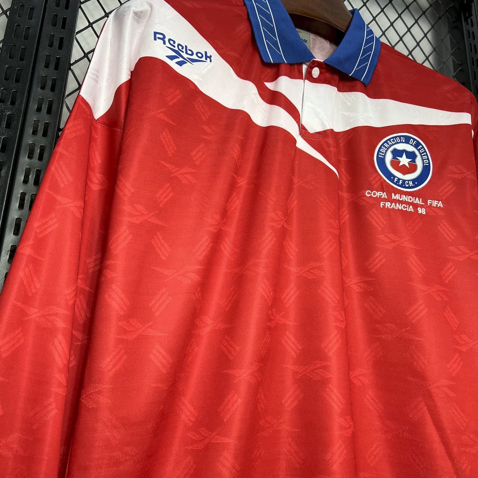 Football Shirt Chile Home 98-99 Long Sleeve Retro extra 2