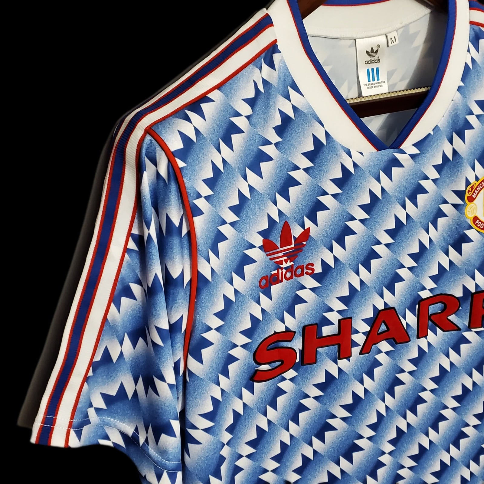 Football Shirt Manchester United Away 90-92 Retro extra 2
