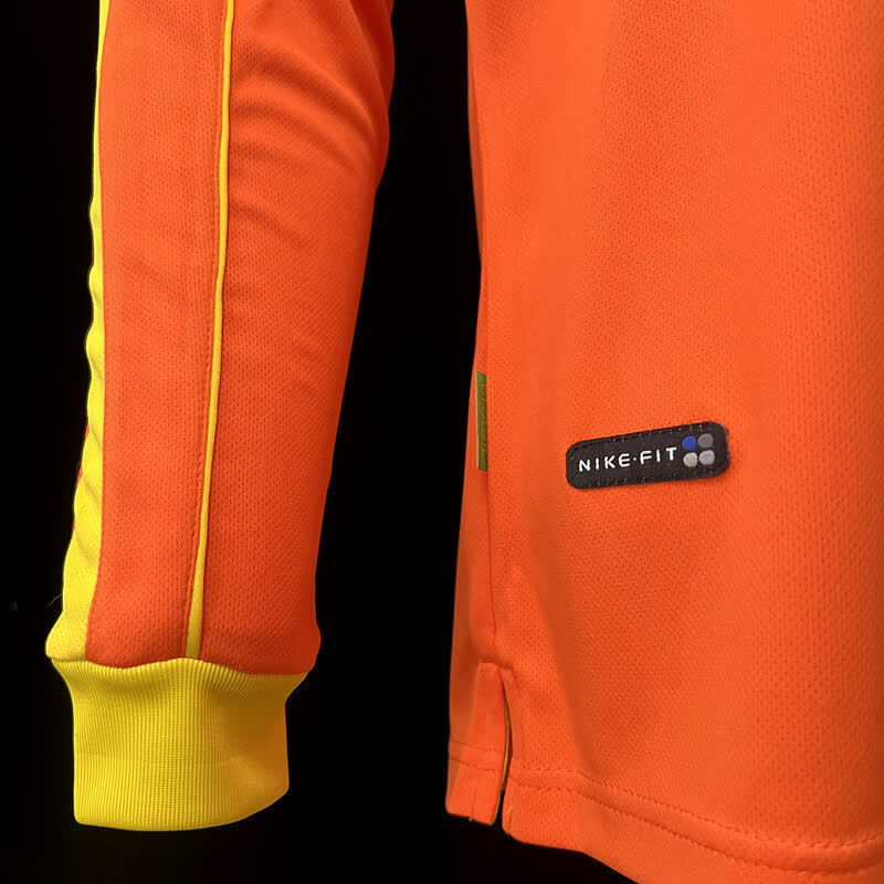 Football Shirt Brazil Goalkeeper 98-99 Orange Long Sleeve extra 2