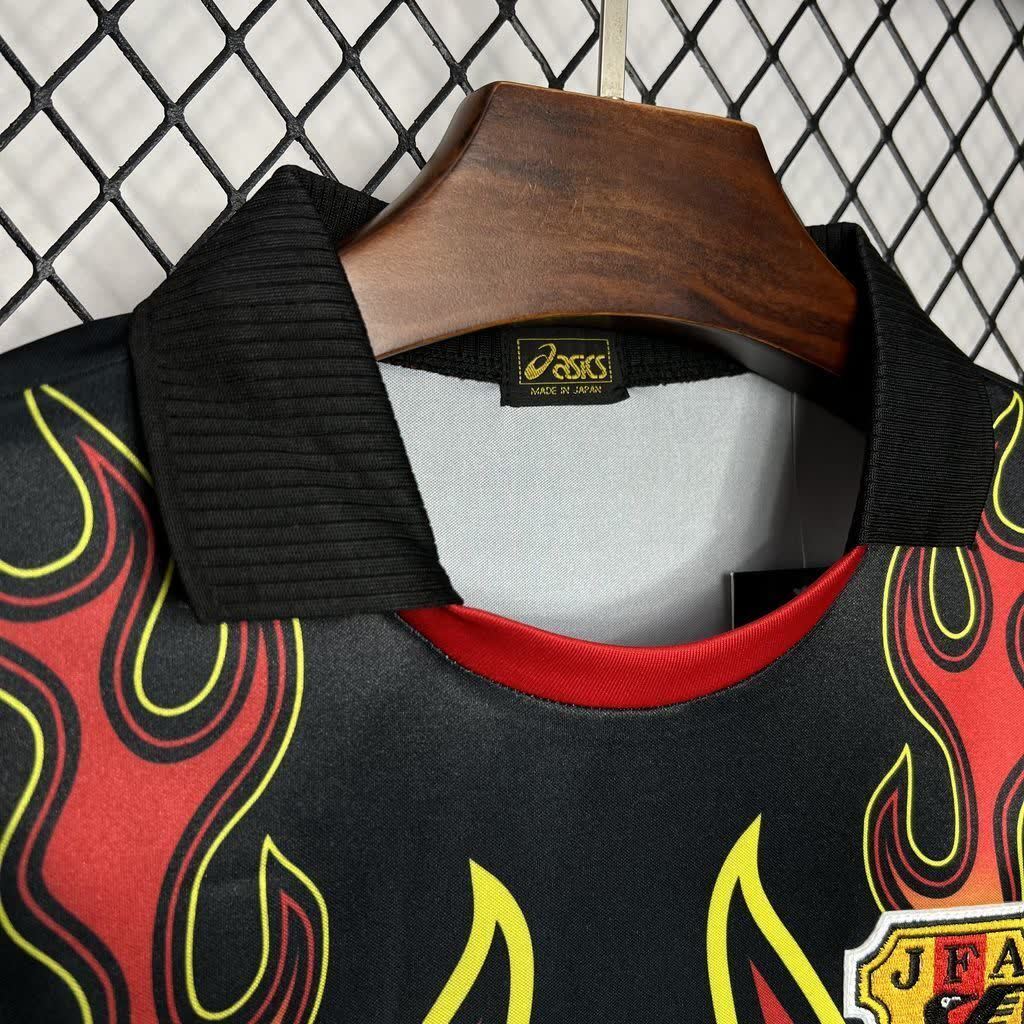 Football Shirt Japan Goalkeeper 1998 Red Flame Retro extra 3