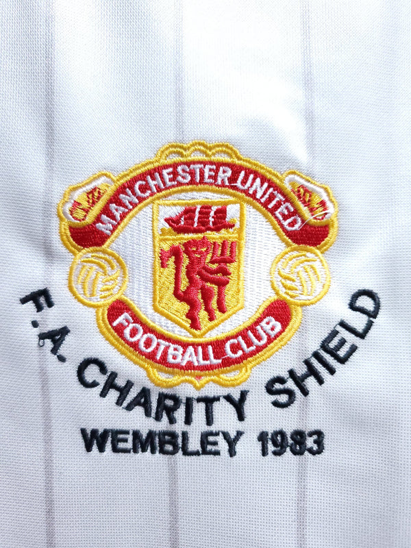 Football Shirt Manchester United Away 83-84 Retro back