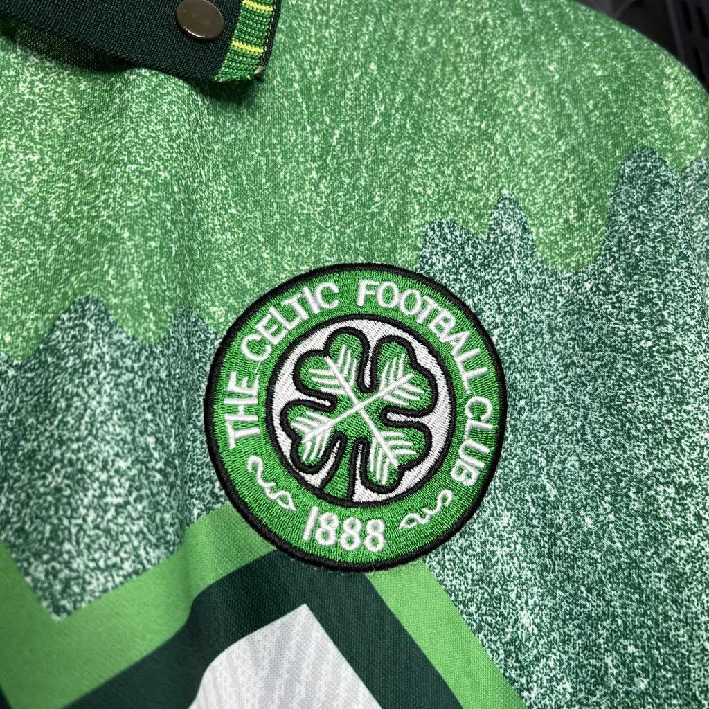 Football Shirt Celtic FC Away 91-92 Retro extra 3