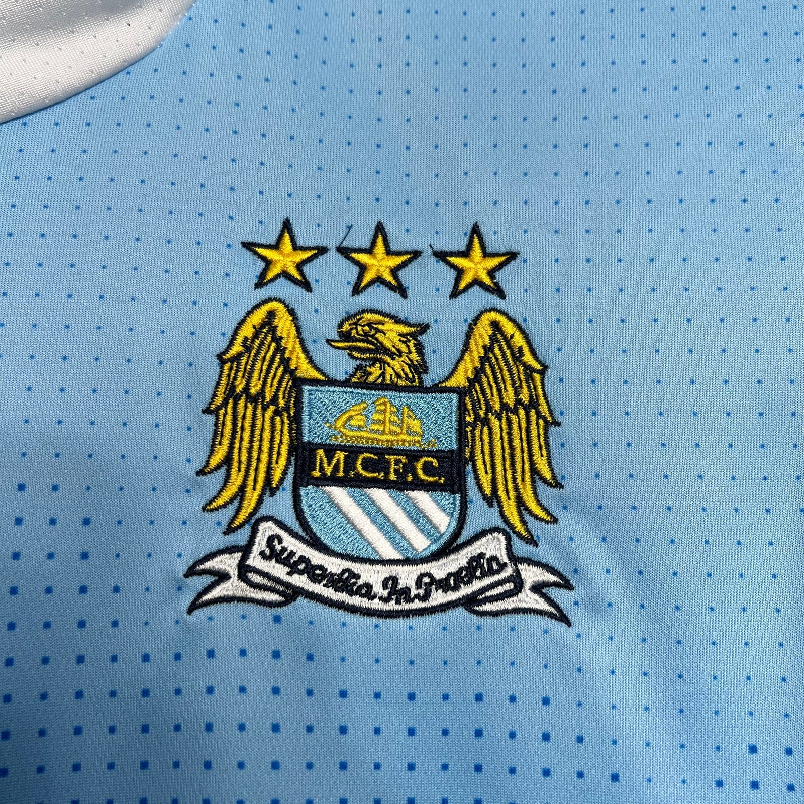 Football Shirt Manchester City Home 11-12 Retro extra 2