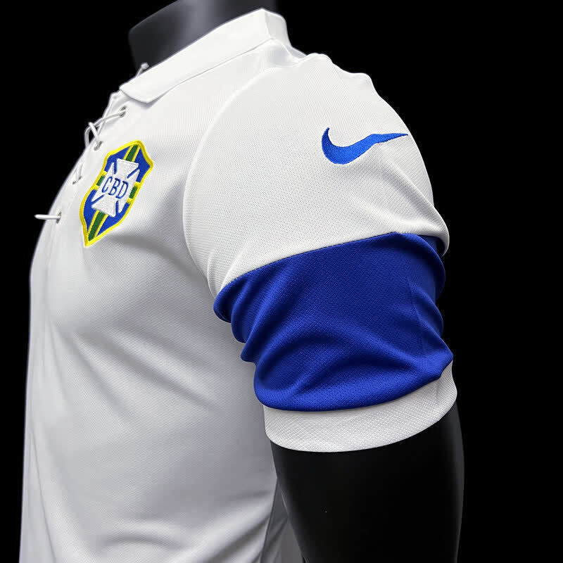 Football Shirt Brazil White 04-05 Retro extra 2