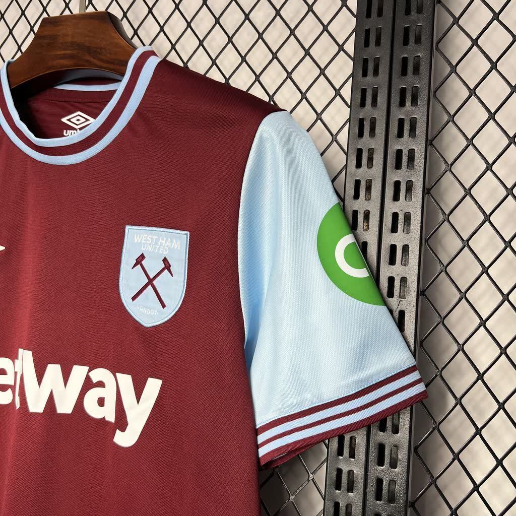 Football Shirt West Ham United Home 24-25 extra 3