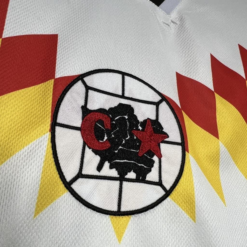 Football Shirt Club America Retro 95-96 White extra 3