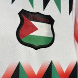 Football Shirt CD Palestino Hypepeace 25-26 White Retro extra 3