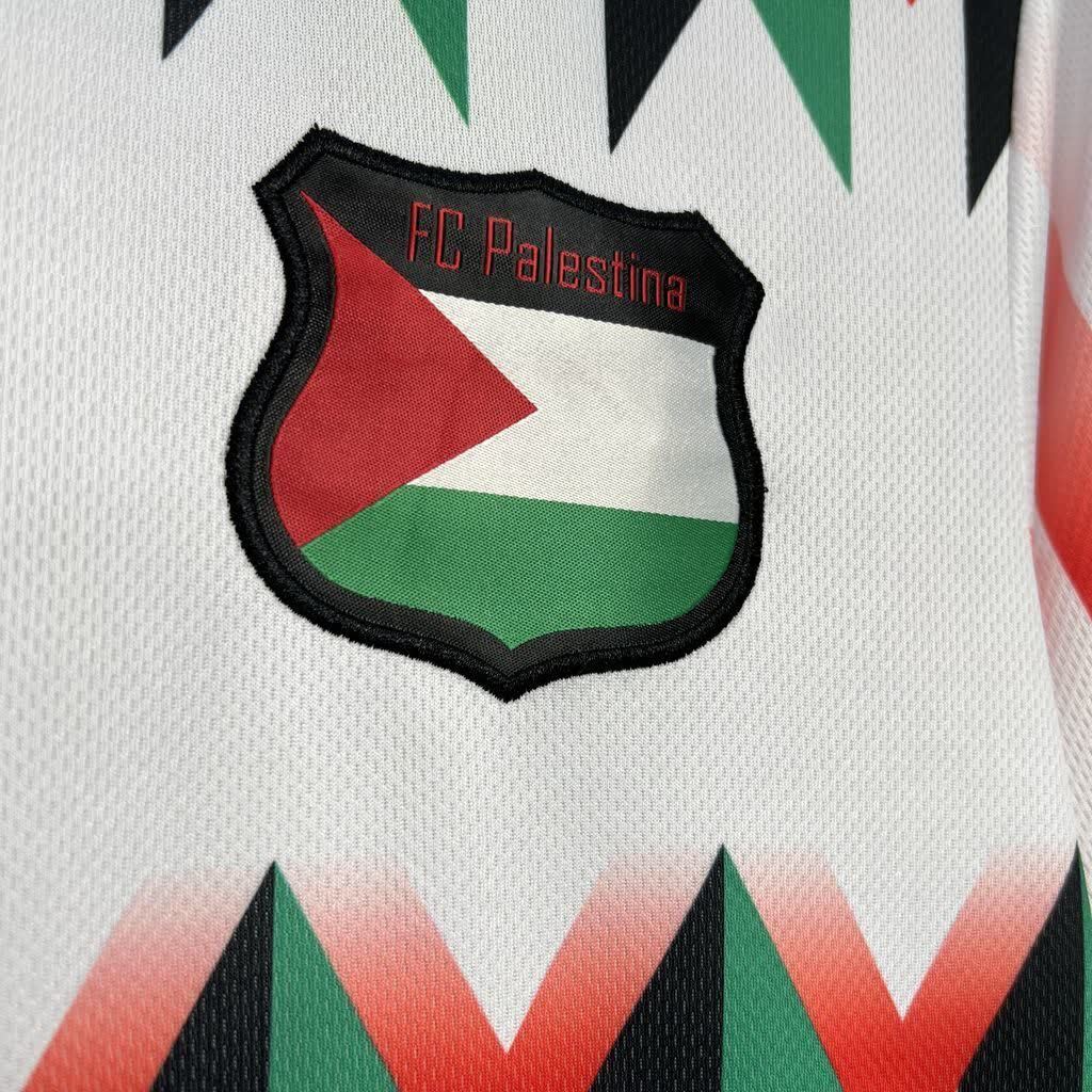 Football Shirt CD Palestino Hypepeace 25-26 White Retro extra 3