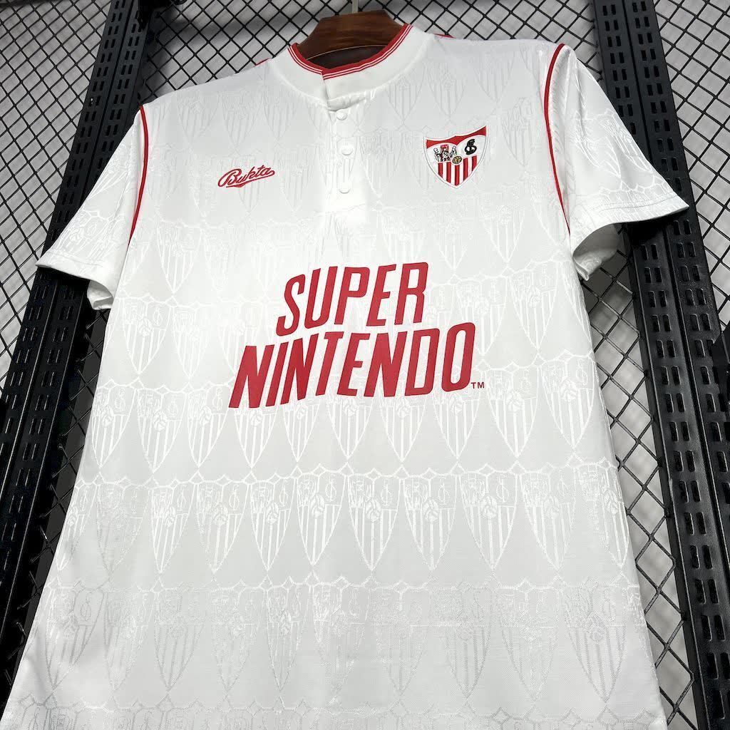 Football Shirt Sevilla FC Home 91-92 Retro extra 3