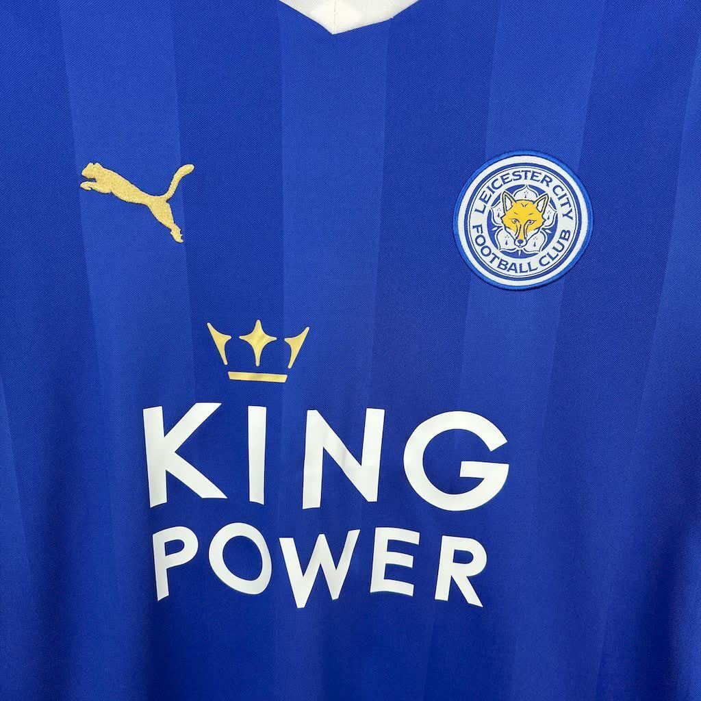 Football Shirt Leicester City Home 15-16 Retro extra 3