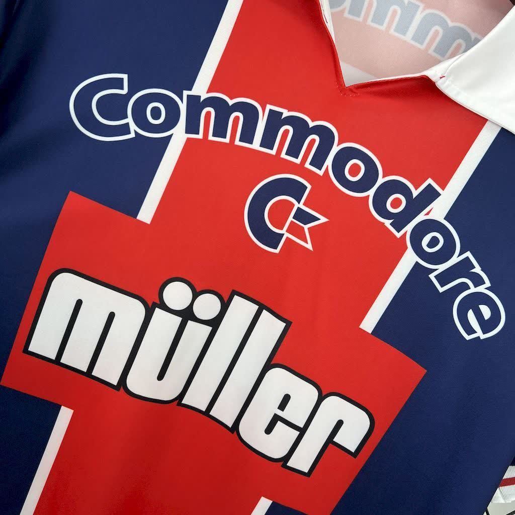Football Shirt Paris Saint-Germain Home 91-92 Retro extra 3